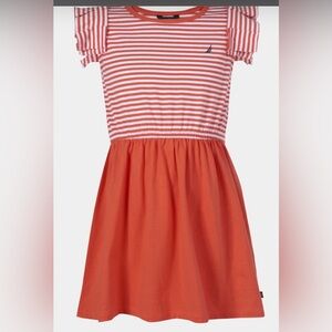 Striped Orange Kids Dress